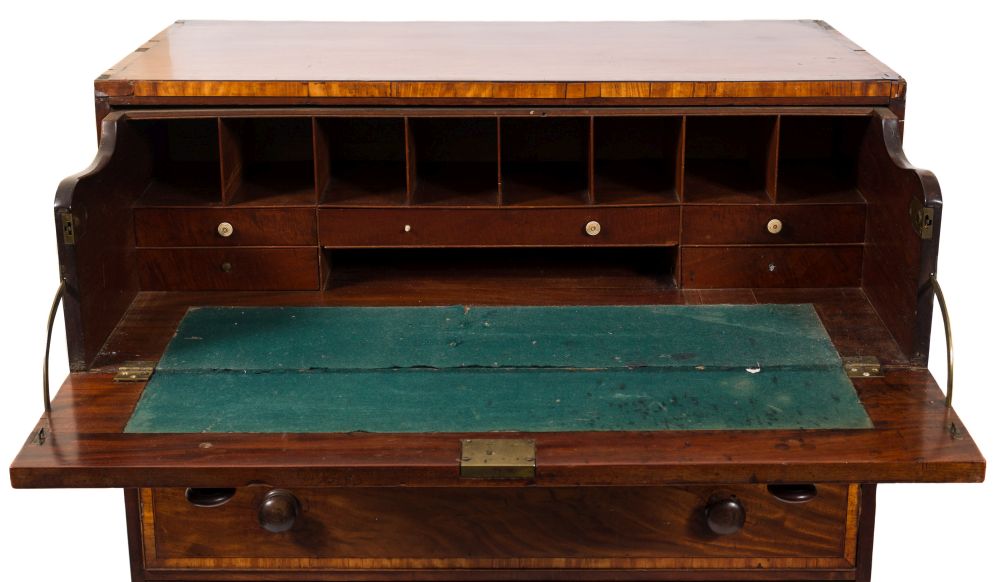(bk19/53) detail of derwent coleridge's (son of samuel taylor coleridge) secretaire chest