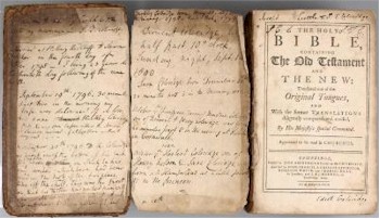 The Family Bible of Samuel Taylor Coleridge (BK9/131) attracted some spirited bidding, which resulted in a hammer price of £5,500, in the recent Antiquarian and Rare Book Auction held in our Honiton Salerooms.