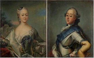 The two portraits of Frederick V and Louise of Denmark and Norway were amongst a good group
        of decorative and historical portraits within the picture auction (FS19/231).