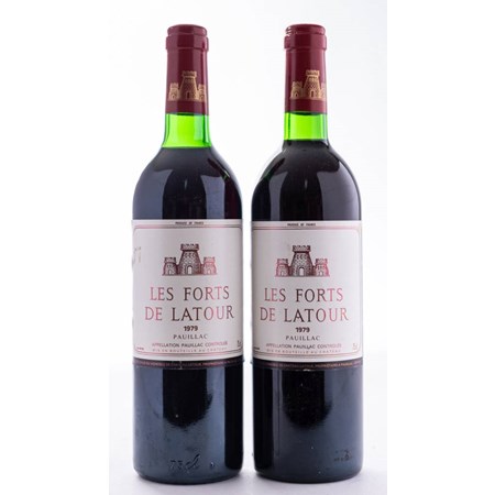 Two Bottles Of Forts De Latour Chateau Latour 1979