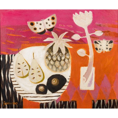 Mary Fedden [1915 2012] The Red Table, Signed And Dated 1987 Bottom Left