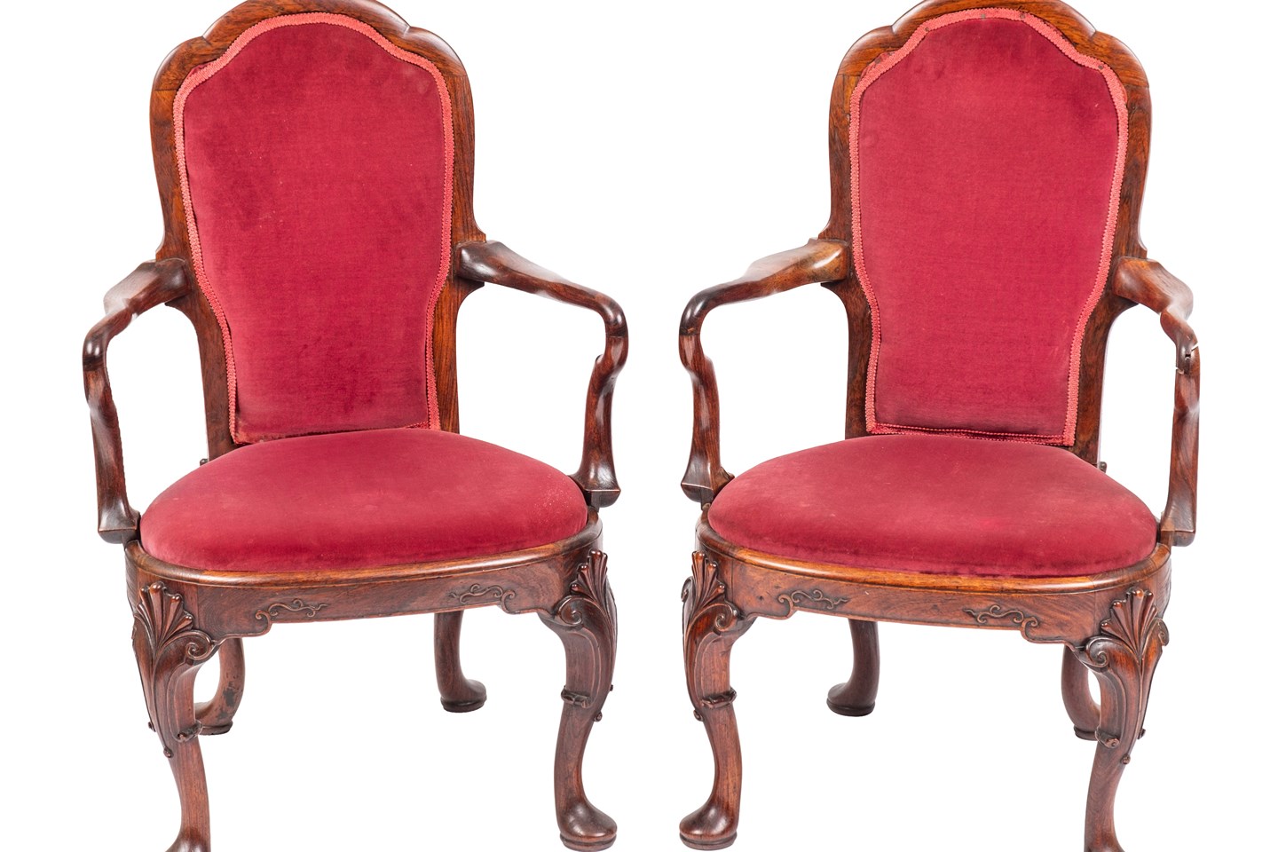18th Century Anglo-Chinese open armchairs