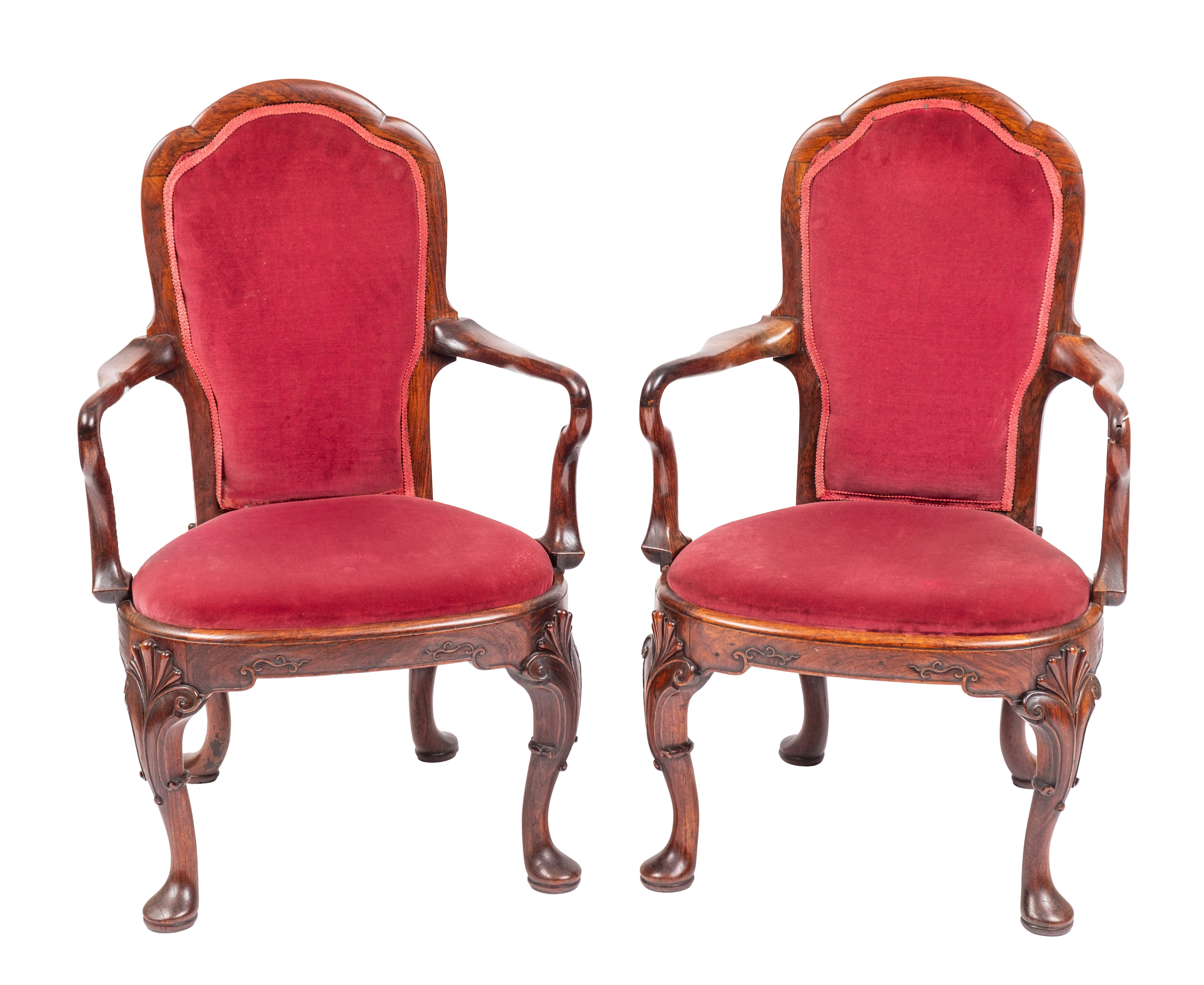 18th Century Anglo-Chinese open armchairs